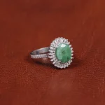 انگشتر زمرد زنانه کد 16282