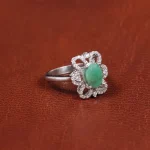 انگشتر زمرد زنانه کد 16284