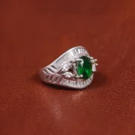 انگشتر زمرد سنتاتیک زنانه کد 16289