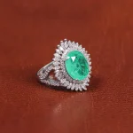 انگشتر زمرد سنتاتیک زنانه کد 16290