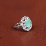 انگشتر زمرد سنتاتیک زنانه کد 16291