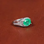 انگشتر زمرد سنتاتیک زنانه کد 16294