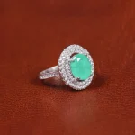 انگشتر زمرد سنتاتیک زنانه کد 16296