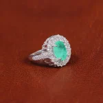 انگشتر زمرد سنتاتیک زنانه کد 16298