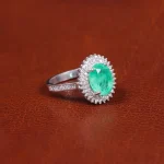 انگشتر زمرد سنتاتیک زنانه کد 16301