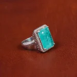 انگشتر زمرد سنتاتیک زنانه کد 16311