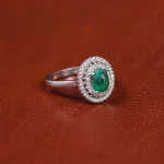 انگشتر زمرد زنانه کد 16315