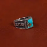 انگشتر فیروزه شجری مردانه کد 16332