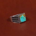 انگشتر فیروزه شجری مردانه کد 16342
