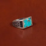 انگشتر فیروزه شجری مردانه کد 16344