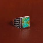 انگشتر فیروزه شجری مردانه کد 16374