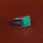 انگشتر فیروزه شجری مردانه کد 16376