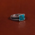 انگشتر فیروزه شجری مردانه کد 16381