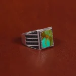 انگشتر فیروزه شجری مردانه کد 16389