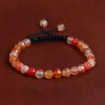 دستبند عقیق زنانه کد 16430