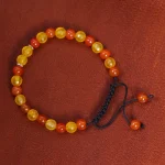 دستبند عقیق زنانه کد 16569