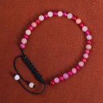 دستبند عقیق زنانه کد 16570