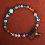 دستبند عقیق زنانه کد 16578