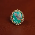 انگشتر فیروزه شجری مردانه کد 15850