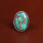انگشتر فیروزه شجری مردانه کد 15852