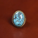 انگشتر فیروزه شجری مردانه کد 15856