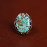 انگشتر فیروزه شجری مردانه کد 15889