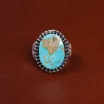 انگشتر فیروزه شجری مردانه کد 15901