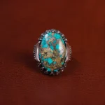 انگشتر فیروزه شجری مردانه کد 15914