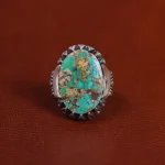 انگشتر فیروزه شجری مردانه کد 15915