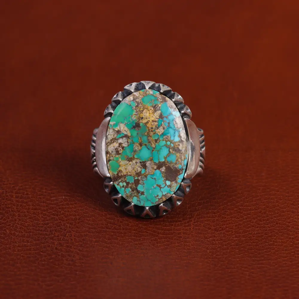 انگشتر فیروزه شجری مردانه کد 15915