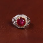 انگشتر یاقوت سرخ مردانه کد 15953