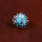 انگشتر فیروزه شجری مردانه کد 15959