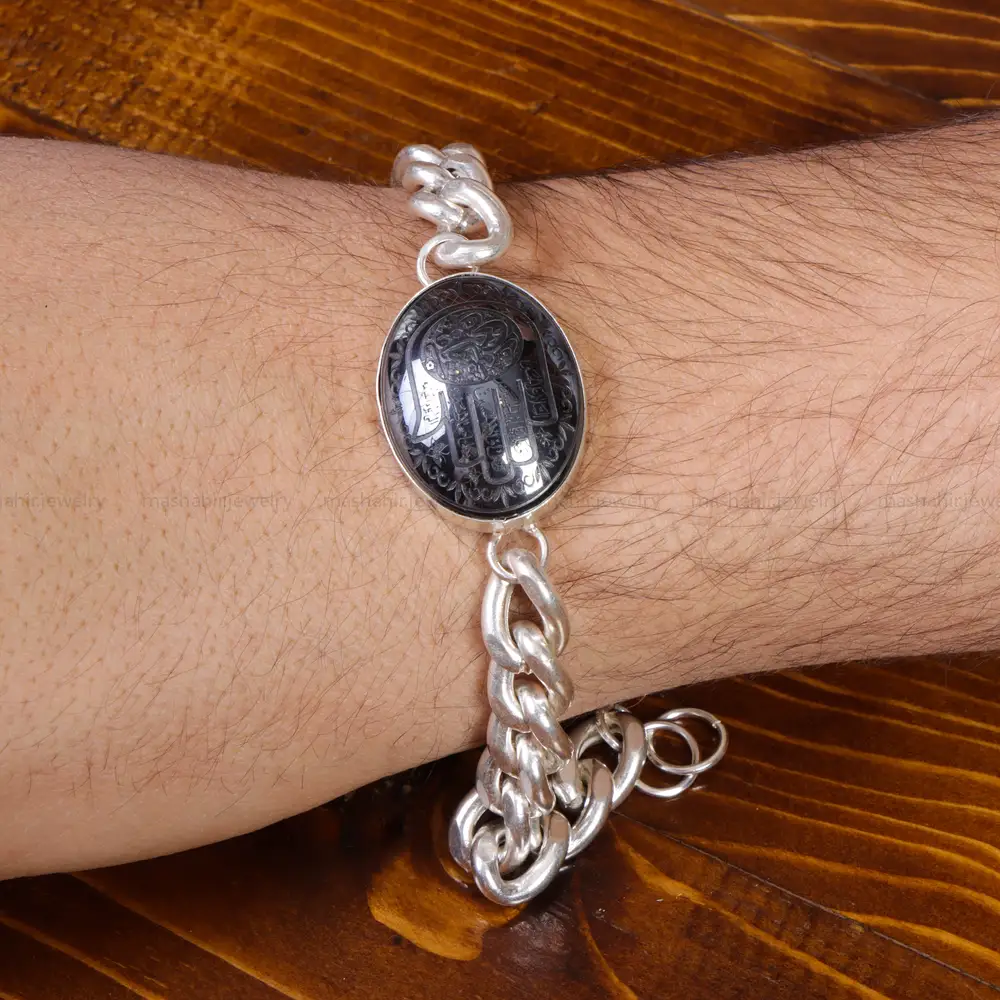 دستبند حدید مردانه کد 16028