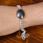 دستبند حدید مردانه کد 16030