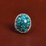 انگشتر فیروزه شجری مردانه کد 16088