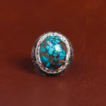 انگشتر فیروزه شجری مردانه کد 16091