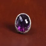 انگشتر آمیتیست مردانه کد 16111