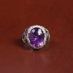 انگشتر آمیتیست مردانه کد 16113