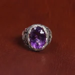 انگشتر آمیتیست مردانه کد 16114