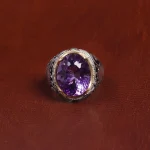 انگشتر آمیتیست مردانه کد 16116