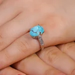 انگشتر فیروزه شجری زنانه کد 16142