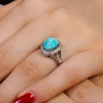 انگشتر فیروزه شجری زنانه کد 16153