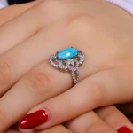 انگشتر فیروزه شجری زنانه کد 16158