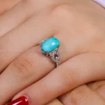 انگشتر فیروزه شجری زنانه کد 16161