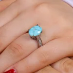 انگشتر فیروزه شجری زنانه کد 16163