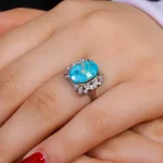 انگشتر فیروزه شجری زنانه کد 16169