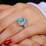 انگشتر فیروزه شجری زنانه کد 16172