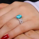 انگشتر فیروزه شجری زنانه کد 16177