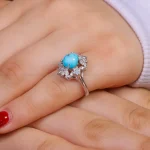 انگشتر فیروزه شجری زنانه کد 16181