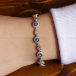 دستبند نقره زنانه کد 16203